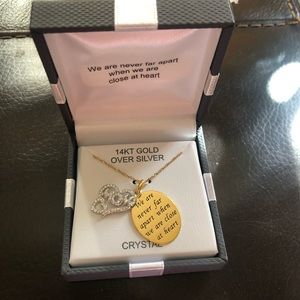 14KT Gold Over Silver Mom Necklace
